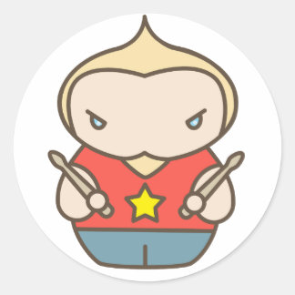 Pegatina Redonda matt