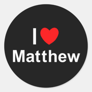 Pegatina Redonda Matthew