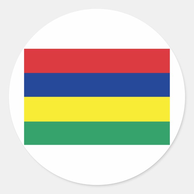 Pegatina Redonda Mauricio (Anverso)