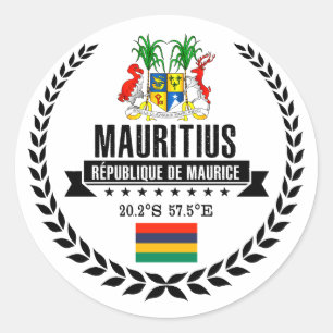 Pegatina Redonda Mauricio