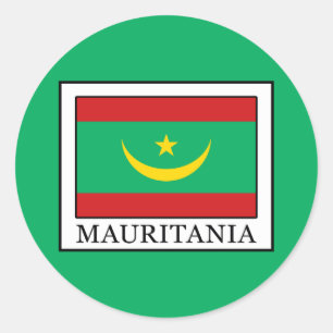 Pegatina Redonda Mauritania