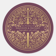 Mauve Royal Medieval Sword Boda