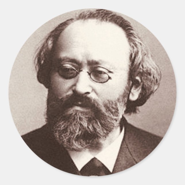 Pegatina Redonda Max Bruch (Anverso)