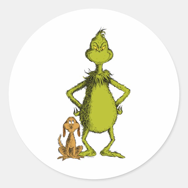 Pegatina Redonda Max Stance  (Anverso)