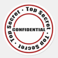 Máximo Secreto Confidencial Rojo Negro Blanco