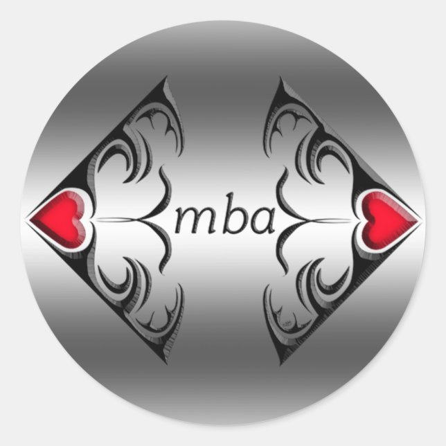 Pegatina Redonda mba (Anverso)