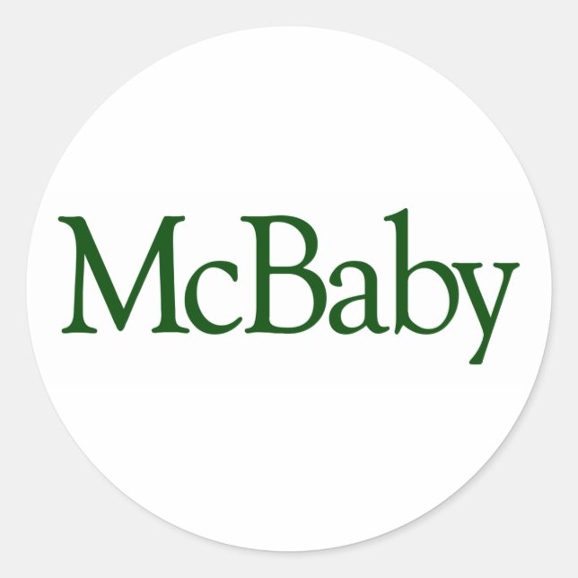 Pegatina Redonda Mcbaby (Anverso)
