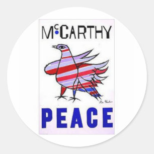 Pegatina Redonda Mccarthy 1968