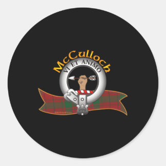 Pegatina Redonda Mcculloch Clan