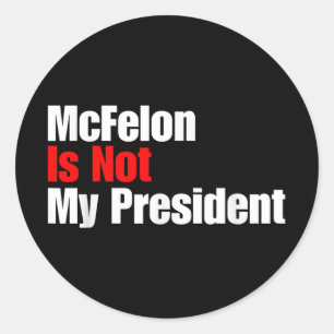 Pegatina Redonda Mcellon No Es Condenado Por Mi Presidente Trump