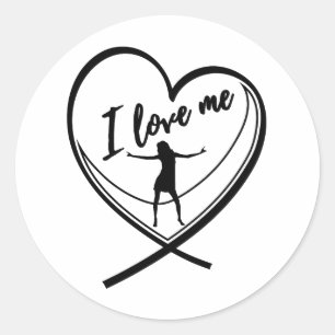 Pegatina Redonda Me amo