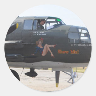 Pegatina Redonda me de la demostración del arte de la nariz '