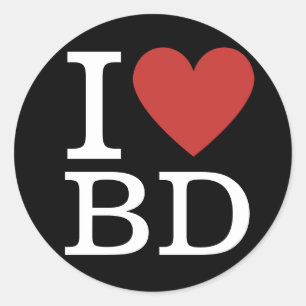 Pegatina Redonda Me ❤️ el PERSONALIZADO de empleados del Departamen