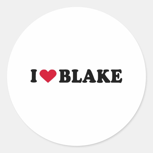 PEGATINA REDONDA ME ENCANTA BLAKE (Anverso)