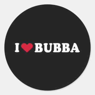PEGATINA REDONDA ME ENCANTA BUBBA