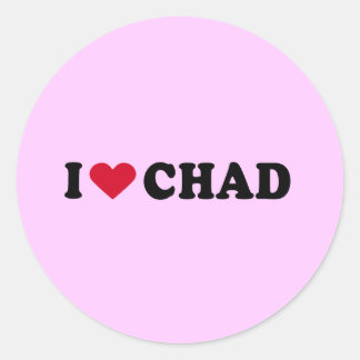 PEGATINA REDONDA ME ENCANTA CHAD