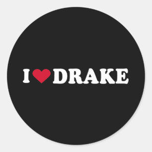 PEGATINA REDONDA ME ENCANTA DRAKE