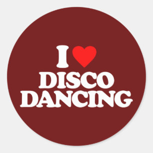 PEGATINA REDONDA ME ENCANTA EL BAILE DE DISCO