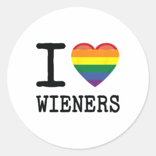 Pegatina Redonda Me Encanta El Hogar De Un Orgullo Arcoiris Lgbtq H
