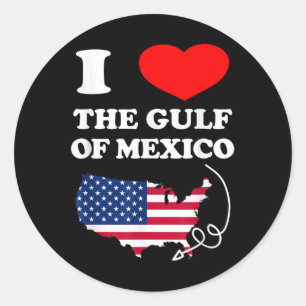Pegatina Redonda Me Encanta El Meme De Dank 2025 Del Golfo De Méxic