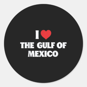 Pegatina Redonda Me Encanta El Meme Gracioso Del Golfo De México