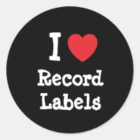 Me encanta el personalizado de corazón de Record L