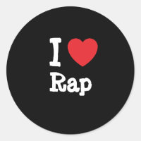 Me encanta el personalizado de corazón rap persona