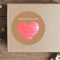 Me encanta el rojo del corazón hecho a mano por el