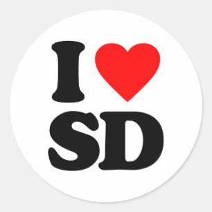 PEGATINA REDONDA ME ENCANTA EL SD