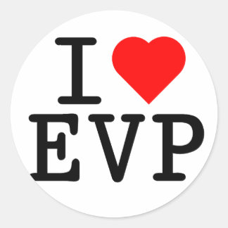 Pegatina Redonda Me encanta EVP