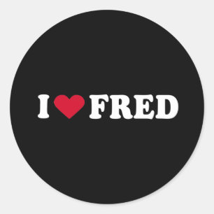 PEGATINA REDONDA ME ENCANTA FRED