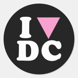 Pegatina Redonda ME ENCANTA GAY DC - BLANCO -.png