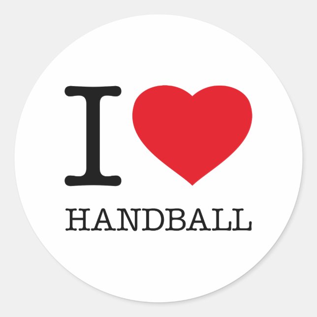 PEGATINA REDONDA ME ENCANTA HANDBALL (Anverso)