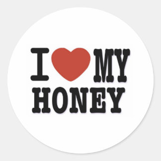 PEGATINA REDONDA ME ENCANTA HONEY