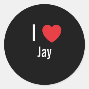 Pegatina Redonda Me encanta Jay