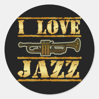 PEGATINA REDONDA ME ENCANTA JAZZ