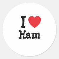 Me encanta la camiseta de corazón de Ham