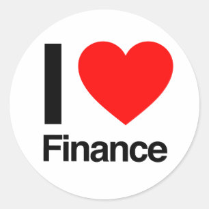 Pegatina Redonda me encanta la financiación