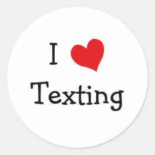 Pegatina Redonda Me Encanta Los Textos