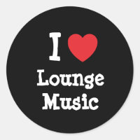 Me encanta Lounge Music personalizado de corazón p