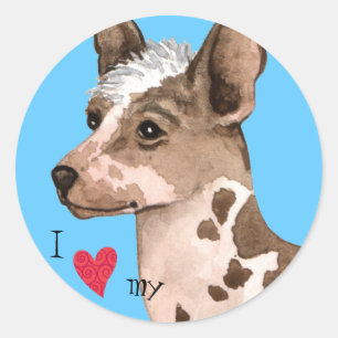 Pegatina Redonda Me encanta mi orquídea inca peruana