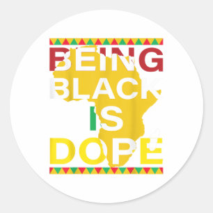 Pegatina Redonda Me Encanta Ser Negro Funny Mes De Historia Negra