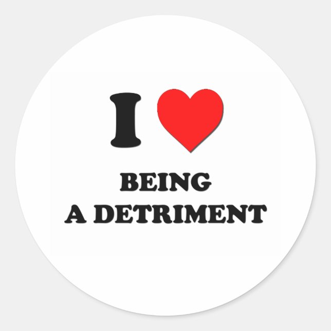 Pegatina Redonda Me encanta ser un traimiento (Anverso)