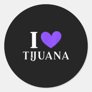 Pegatina Redonda Me encanta vacaciones tijuana méxico