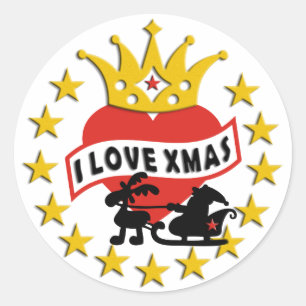 Pegatina Redonda ME ENCANTAN las Navidades + tu experiencia