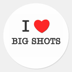 Pegatina Redonda Me encantan los Big Shots