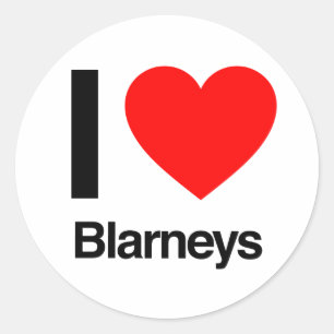 Pegatina Redonda me encantan los blarneys