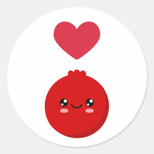 Pegatina Redonda Me encantan los Cranberries