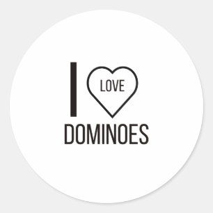 PEGATINA REDONDA ME ENCANTAN LOS DOMINIOS