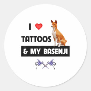 Pegatina Redonda Me Encantan Los Tatuajes Y Mi Padre De Mamá Tattoo